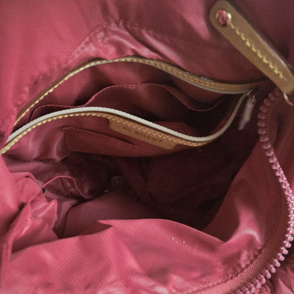 MZ Wallace Tote Satchel Crossbody. Mini Metro Tote Deluxe  Pink No Flaws!! - Picture 7 of 7